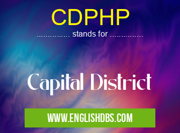 CDPHP means Capital District CDPHP