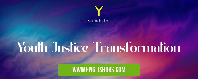 Y means Youth Justice Transformation Y