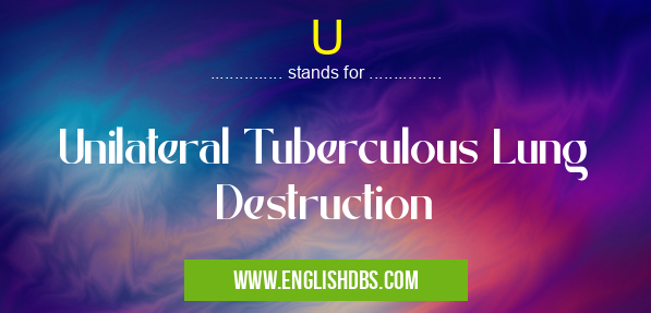 U means Unilateral Tuberculous Lung Destruction U