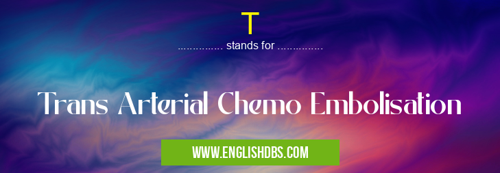 T means Trans Arterial Chemo Embolisation T