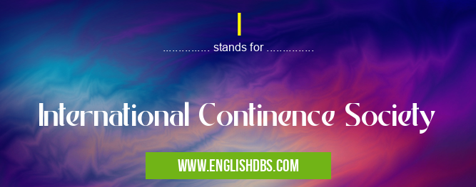 I means International Continence Society I