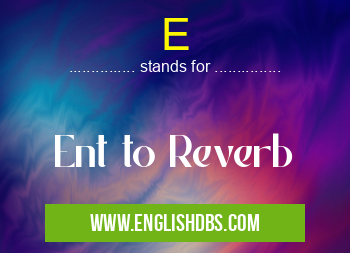 E means Ent to Reverb E