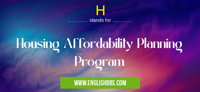 H means Housing Affordability Planning Program H