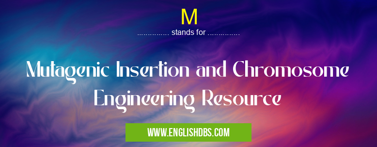 M means Mutagenic Insertion and Chromosome Engineering Resource M