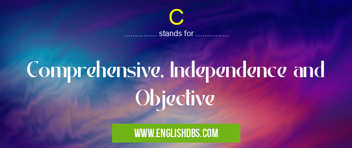 C means Comprehensive, Independence and Objective C