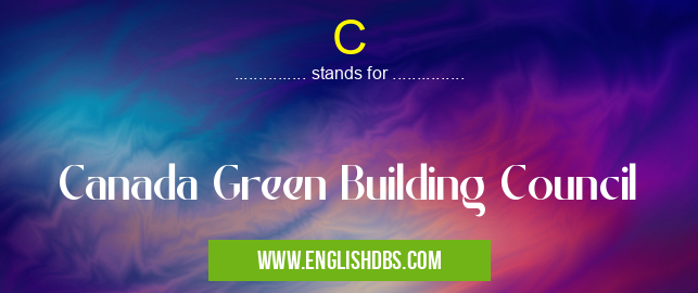 C means Canada Green Building Council C