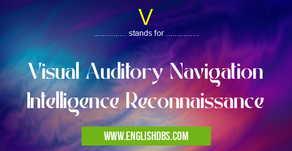 V means Visual Auditory Navigation Intelligence Reconnaissance V