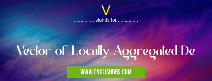 V means Vector of Locally Aggregated De V