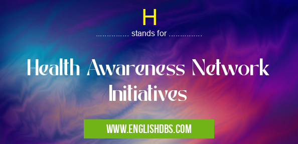 H means Health Awareness Network Initiatives H