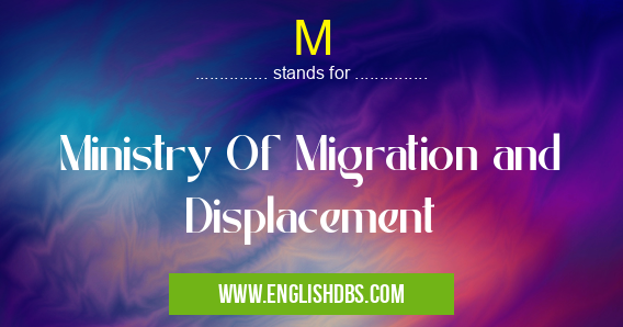 M means Ministry Of Migration and Displacement M
