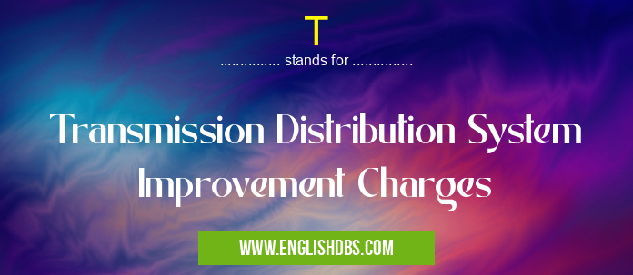 T means Transmission Distribution System Improvement Charges T