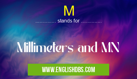 M means Millimeters and MN M