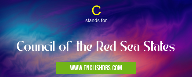 C means Council of the Red Sea States C