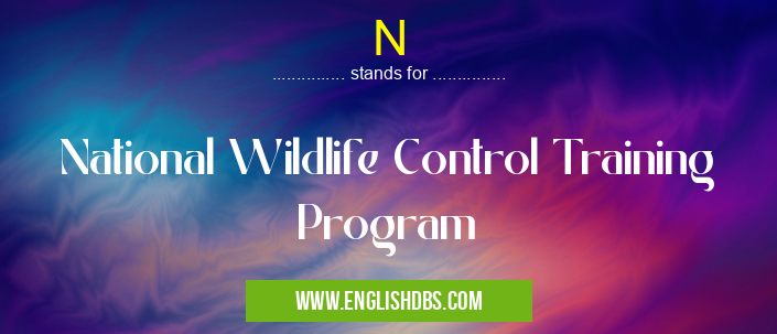 N means National Wildlife Control Training Program N