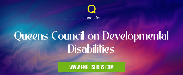 Q means Queens Council on Developmental Disabilities Q