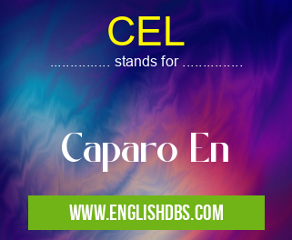 CEL means Caparo En CEL