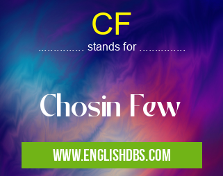 CF means Chosin Few CF