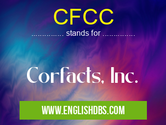 CFCC means Corfacts, Inc. CFCC