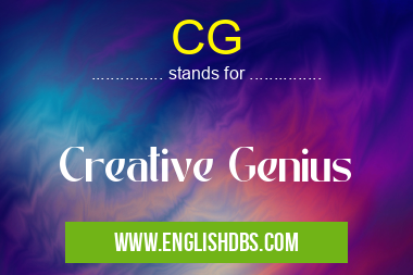 CG means Creative Genius CG