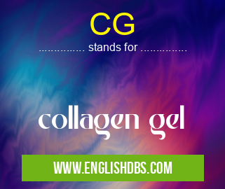 CG means collagen gel CG