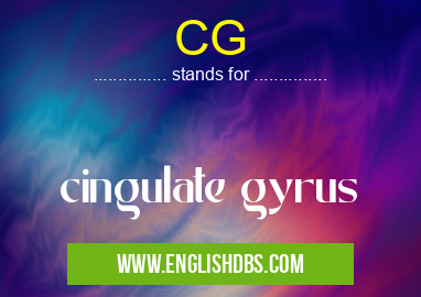 CG means cingulate gyrus CG