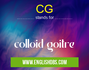 CG means colloid goitre CG