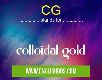 CG means colloidal gold CG