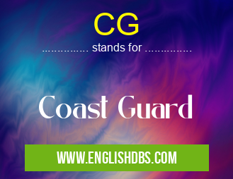 CG means Coast Guard CG