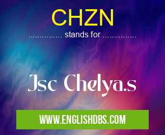 CHZN means Jsc Chelya.s CHZN