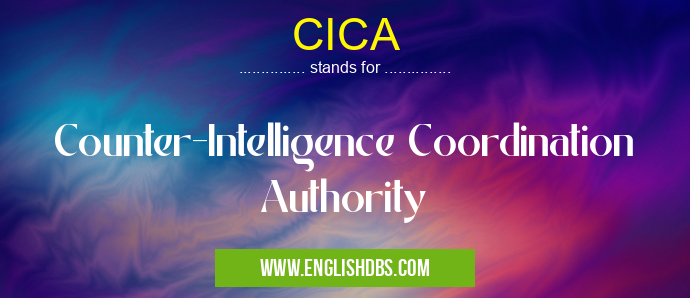 CICA means Counter-Intelligence Coordination Authority CICA