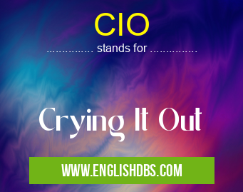 CIO means Crying It Out CIO