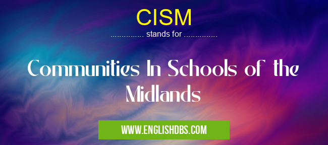 CISM means Communities In Schools of the Midlands CISM