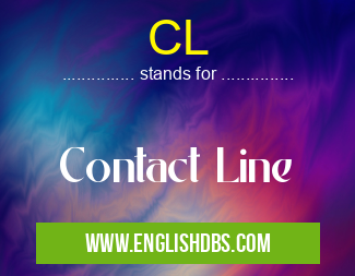 CL means Contact Line CL