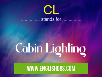 CL means Cabin Lighting CL