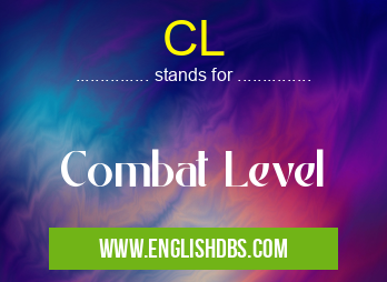 CL means Combat Level CL