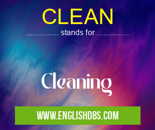 CLEAN means Cleaning CLEAN