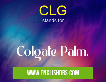 CLG means Colgate Palm. CLG