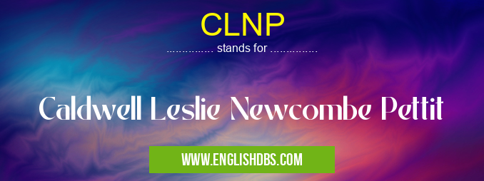 CLNP means Caldwell Leslie Newcombe Pettit CLNP