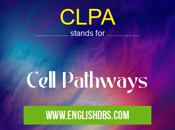 CLPA means Cell Pathways CLPA