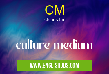 CM means culture medium CM