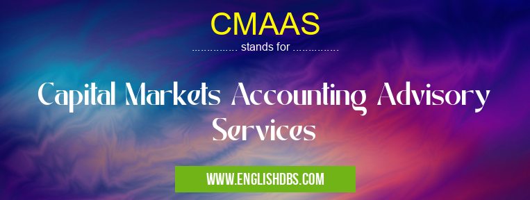 CMAAS means Capital Markets Accounting Advisory Services CMAAS