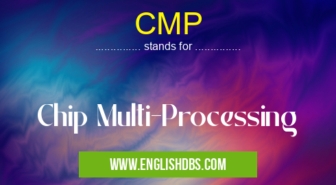 CMP means Chip Multi-Processing CMP
