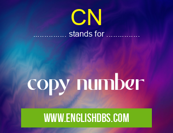 CN means copy number CN