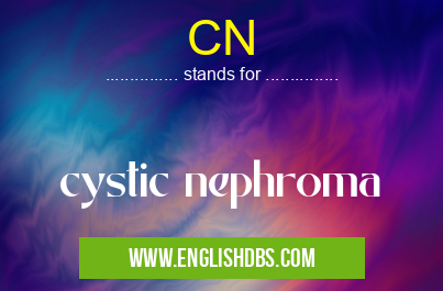 CN means cystic nephroma CN
