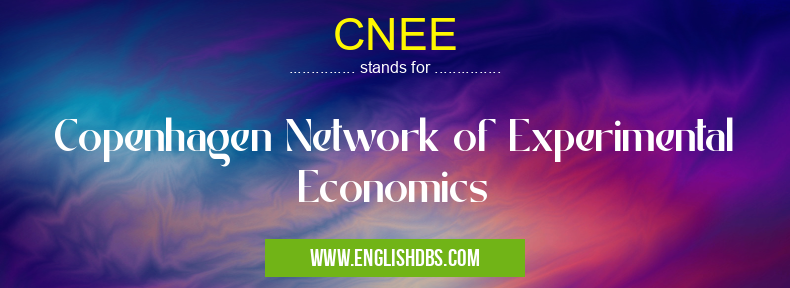 CNEE means Copenhagen Network of Experimental Economics CNEE