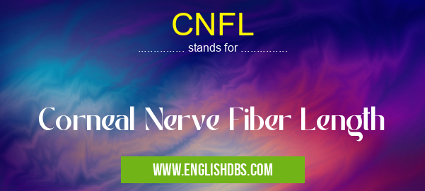 CNFL means Corneal Nerve Fiber Length CNFL