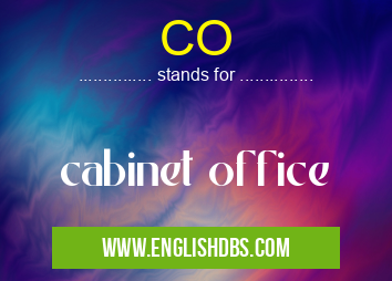CO means cabinet office CO