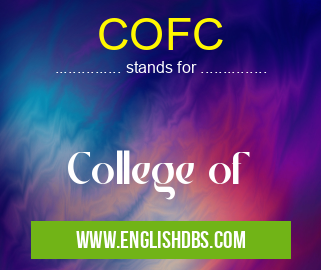 COFC means College of COFC