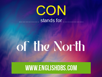 CON means of the North CON