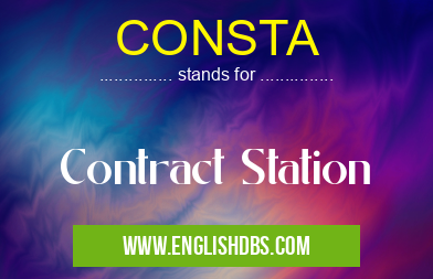 CONSTA means Contract Station CONSTA